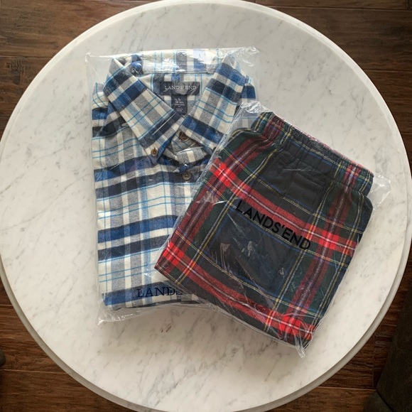 Lands' End Other - Bundle New Items. Lands End Flannel and Boxers